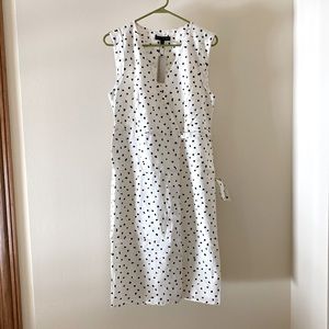 Petite Linen-Cotton Wrap Dress